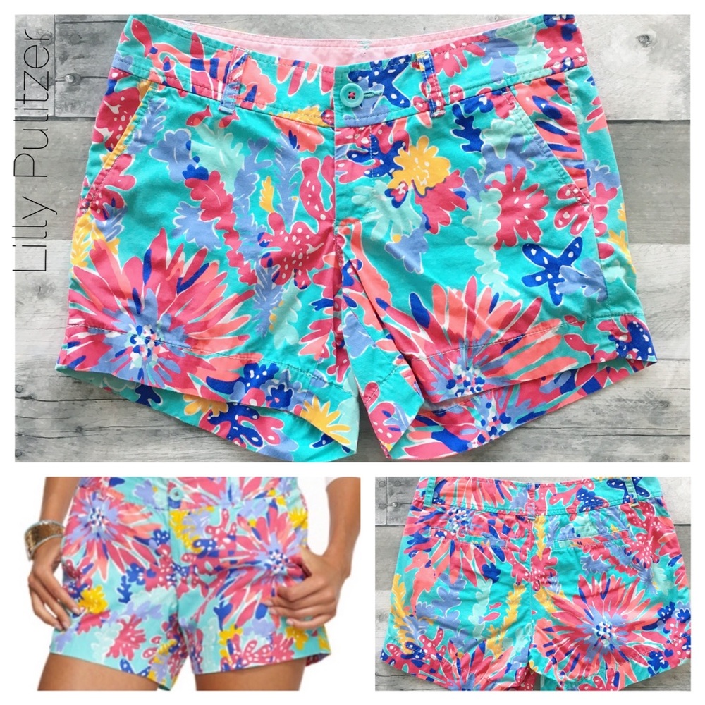 Sippin & Trippin-Callahan Shorts size 0 seahorses